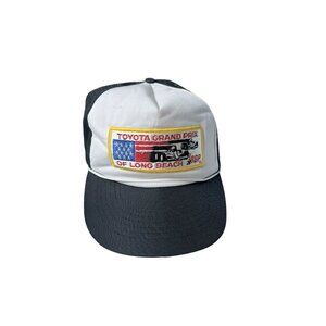 Vtg Toyota Grand Prix of Long Beach Snapback Hat CART Racing Patch Hat Cap 80s